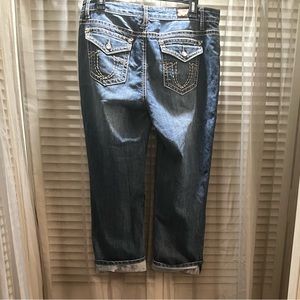 EARL JEAN Women’s Capri Cropped Cuffed Denim Jeans. Sz 10.